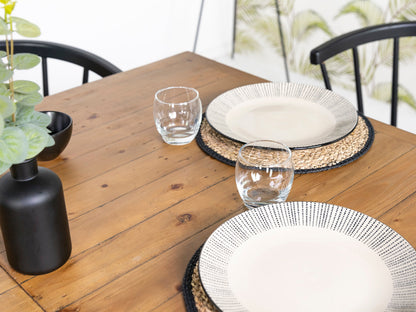 Table de salle à manger extensible Brooklyn Light à pieds croisés (140 cm - 180 cm)