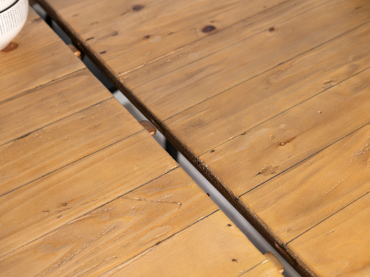 Table de salle à manger extensible Brooklyn Light à pieds croisés (140 cm - 180 cm)