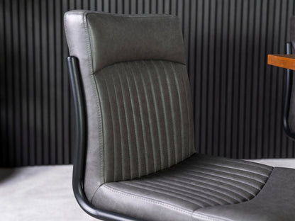 Ensemble de 2 chaises de salle à manger gris auburn