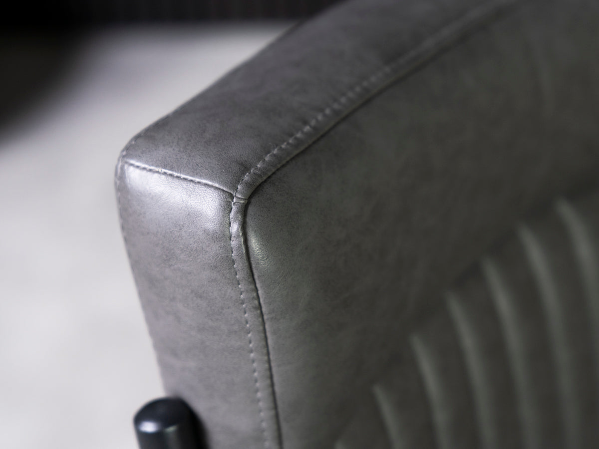 Table de salle à manger extensible Como (180 cm - 240 cm) et chaises de salle à manger gris anthracite