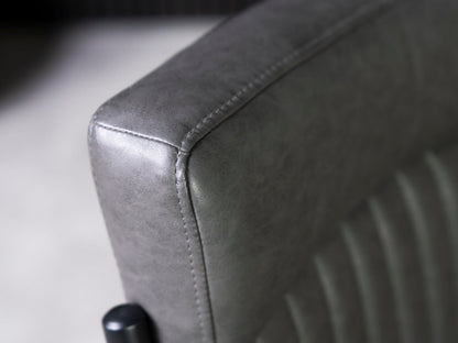 Table de salle à manger extensible Como (180 cm - 240 cm) et chaises de salle à manger gris anthracite