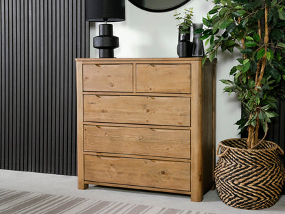 Commode large Exeter à 5 tiroirs