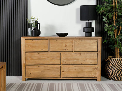 Commode large Exeter à 7 tiroirs