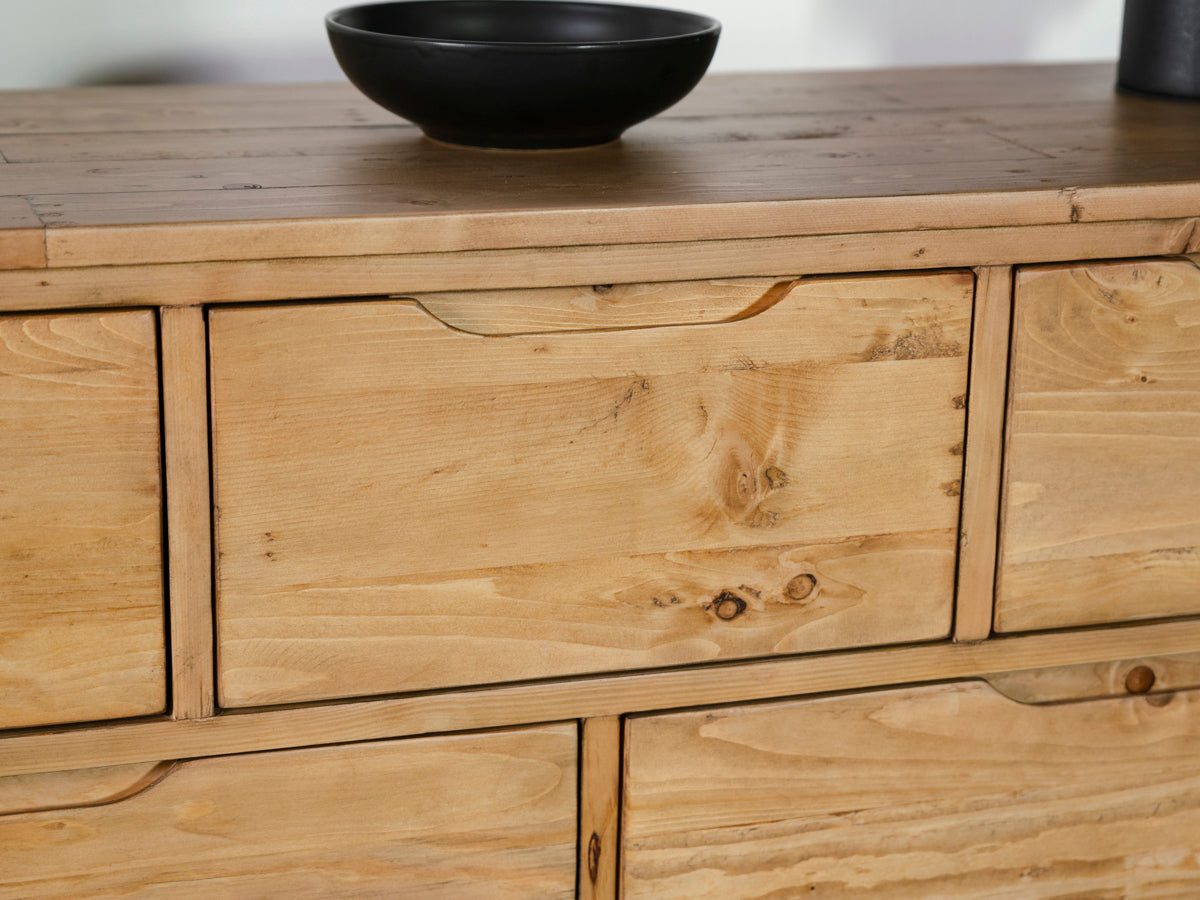 Commode large Exeter à 7 tiroirs