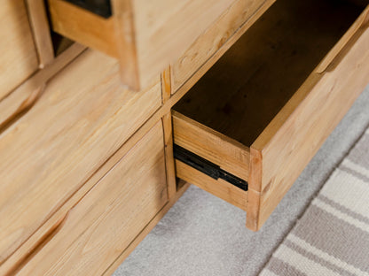 Commode large Exeter à 7 tiroirs