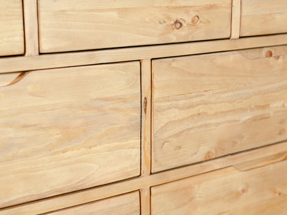 Commode large Exeter à 7 tiroirs