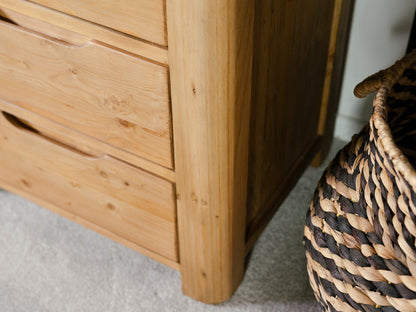 Commode haute Exeter à 5 tiroirs