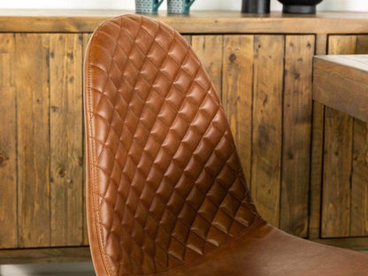 Table de salle à manger extensible Mode 140-180 cm et chaises de salle à manger Dallas couleur fauve