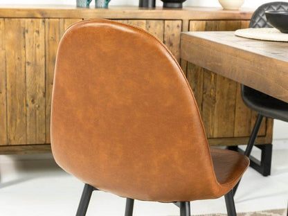 Table de salle à manger extensible Mode 180-240 cm et chaises de salle à manger Dallas couleur fauve