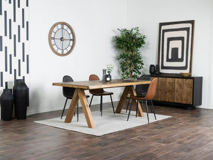 Table de salle à manger pyramidale à plateau fixe