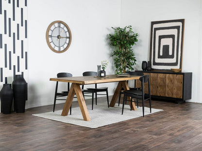 Table de salle à manger pyramidale à plateau fixe