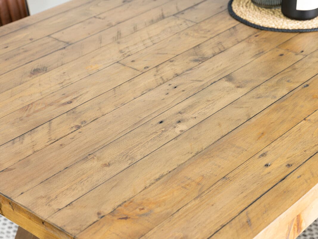 Table de salle à manger pyramidale à plateau fixe