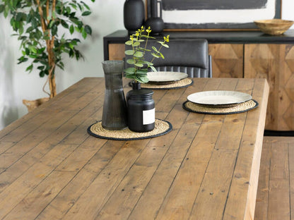 Table de salle à manger pyramidale à plateau fixe