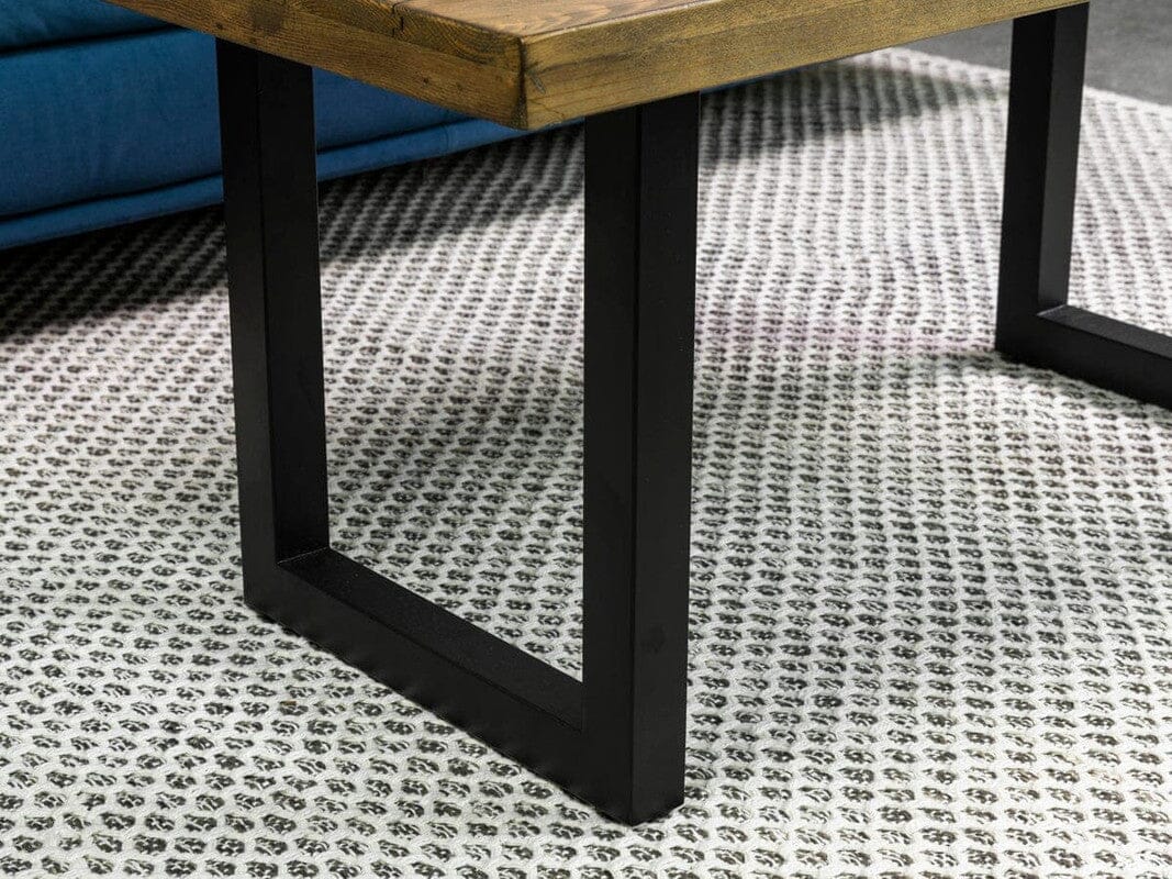 Table basse Brooklyn avec pied en U noir