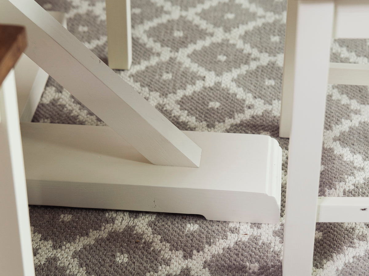 Table de salle à manger ronde extensible Devon (120 cm - 160 cm)