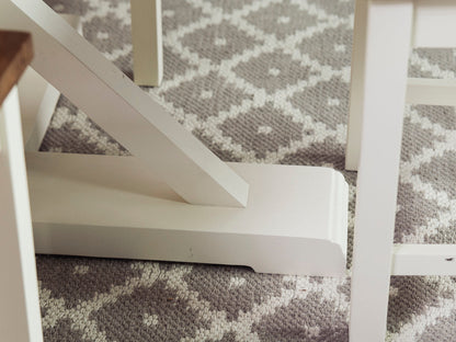 Table de salle à manger ronde extensible Devon (120 cm - 160 cm)