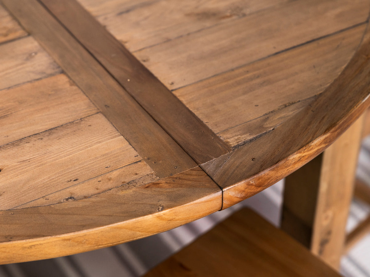 Table de salle à manger ronde extensible Brooklyn Light