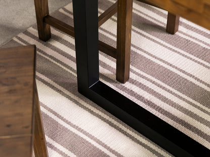 Table de salle à manger Brooklyn à plateau fixe de 160 cm et chaises de salle à manger Dallas grises