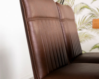 Ensemble de 2 chaises de salle à manger Grainger marron