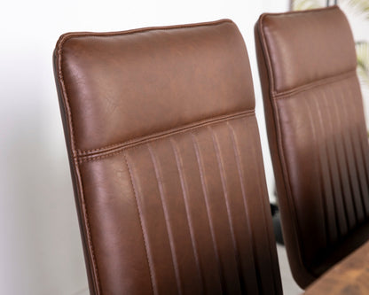 Ensemble de 2 chaises de salle à manger Grainger marron