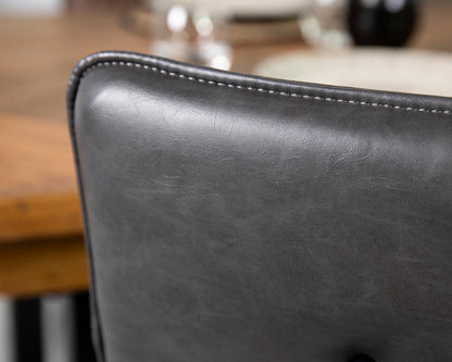 Ensemble de 2 chaises de salle à manger grises Grainger