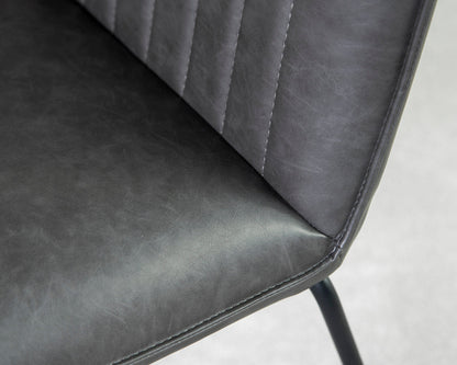 Table de salle à manger extensible Como (140 cm - 180 cm) et chaises de salle à manger grises Grainger