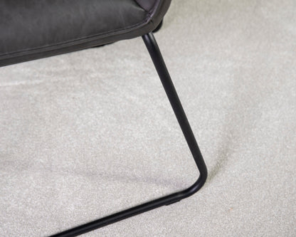 Table de salle à manger extensible Brooklyn à pieds croisés (180 cm - 240 cm) et chaises de salle à manger grises Grainger