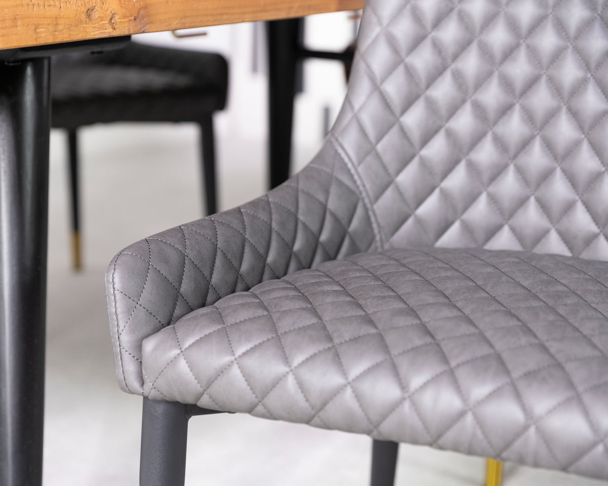 Ensemble de 2 chaises de salle à manger Sarah Grey