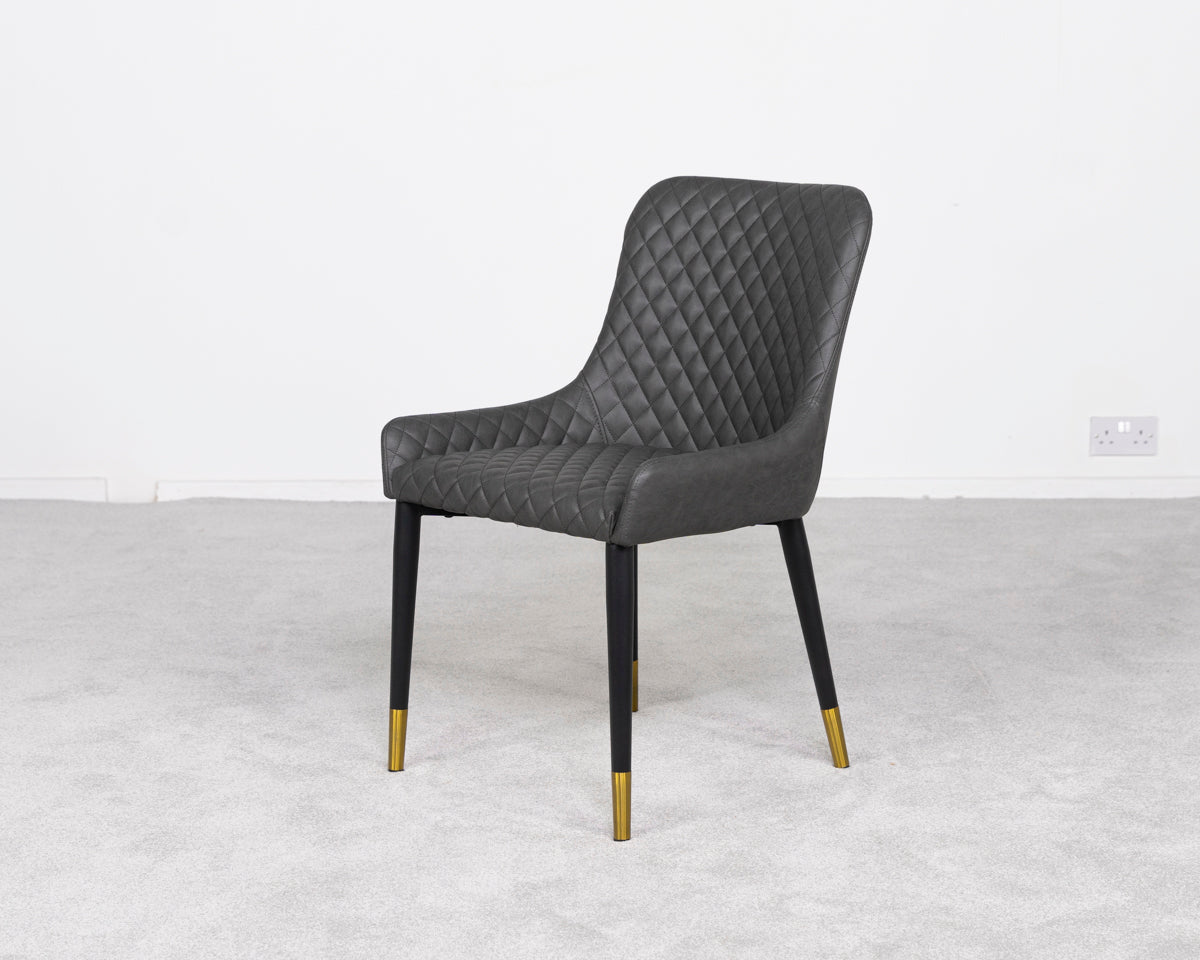 Ensemble de 2 chaises de salle à manger Sarah Grey