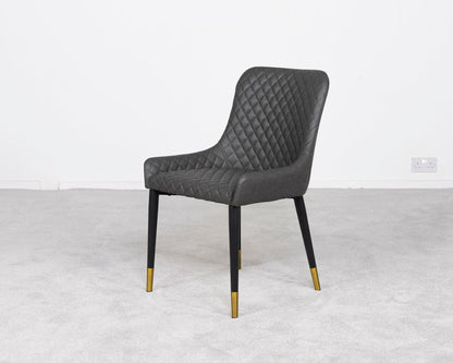 Ensemble de 2 chaises de salle à manger Sarah Grey