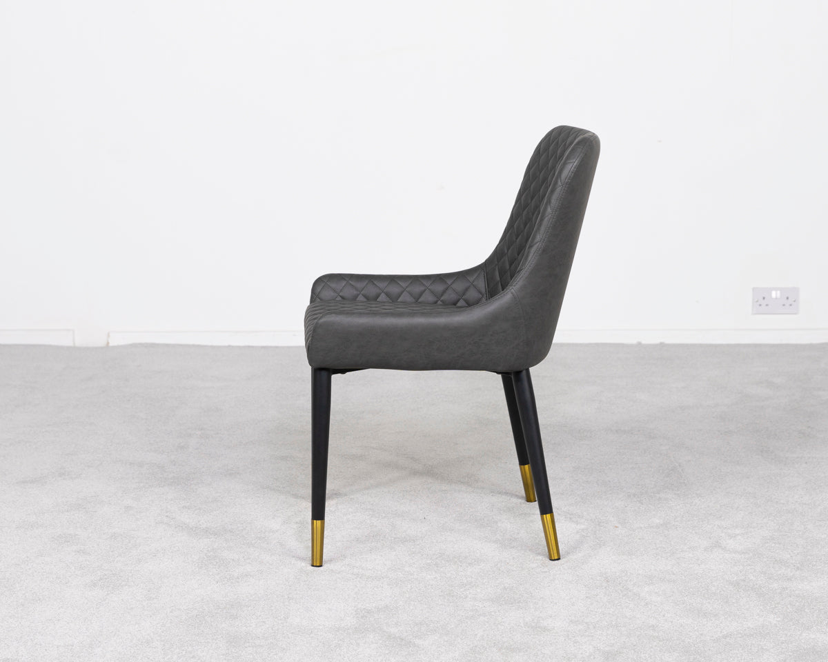 Ensemble de 2 chaises de salle à manger Sarah Grey