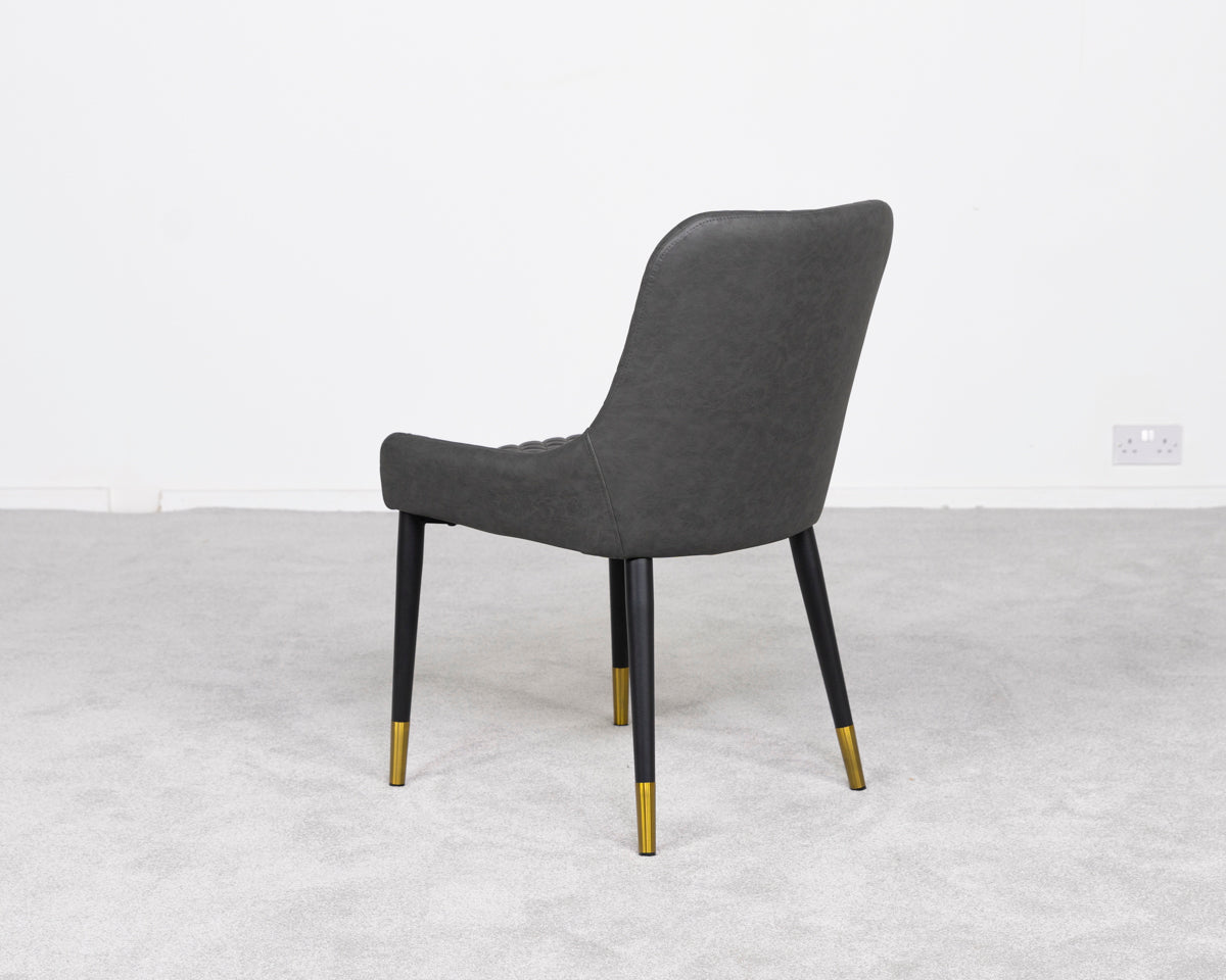 Ensemble de 2 chaises de salle à manger Sarah Grey