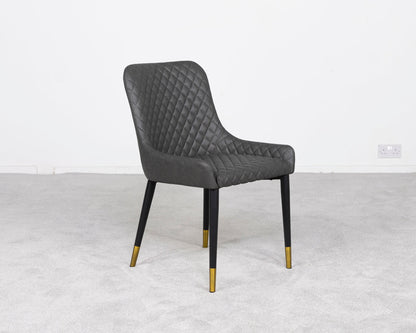 Ensemble de 2 chaises de salle à manger Sarah Grey