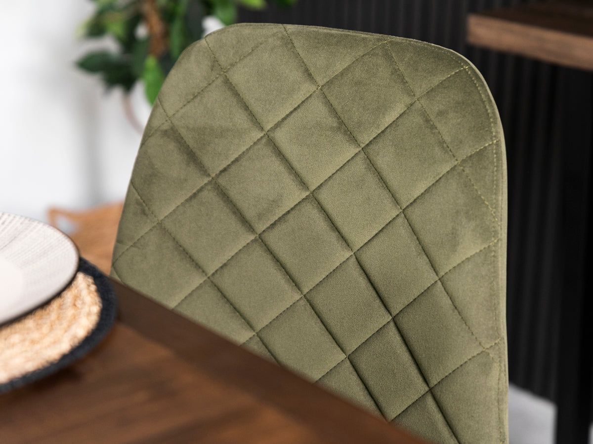 Table de salle à manger extensible Tulsa Dark (180 cm - 240 cm) et chaise de salle à manger Alston