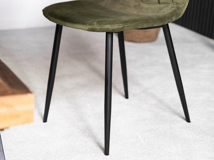 Table de salle à manger extensible Tulsa Dark (140 cm - 180 cm) et chaises de salle à manger Alston