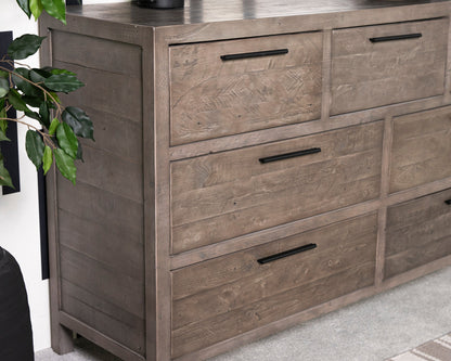 Commode large Manhattan à 7 tiroirs