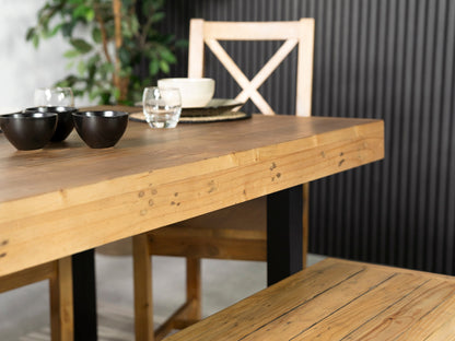 Table de salle à manger Brooklyn Light 180 cm à plateau fixe