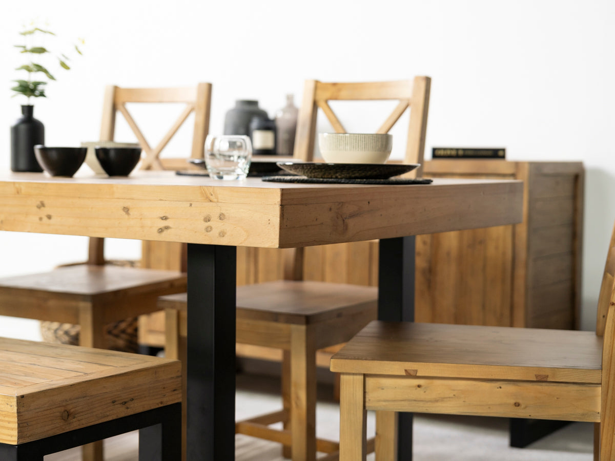 Table de salle à manger Brooklyn Light 180 cm à plateau fixe