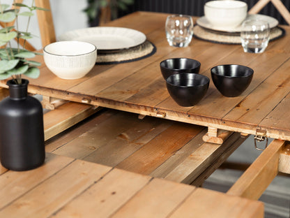 Table de salle à manger extensible Brooklyn Light (180 cm - 240 cm) et chaise de salle à manger Alston