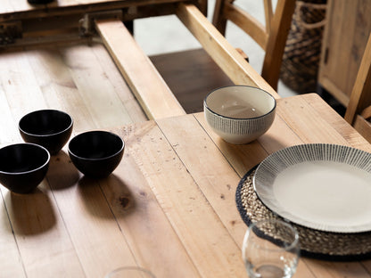 Table de salle à manger extensible Brooklyn Light (180 cm - 240 cm) et chaise de salle à manger Dallas grise