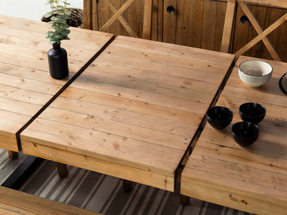 Table de salle à manger extensible Brooklyn Light (180 cm - 240 cm) et chaise de salle à manger Alston