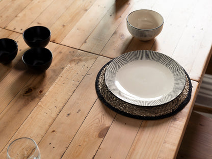 Table de salle à manger extensible Brooklyn Light (180 cm - 240 cm) et chaise de salle à manger Houston grise