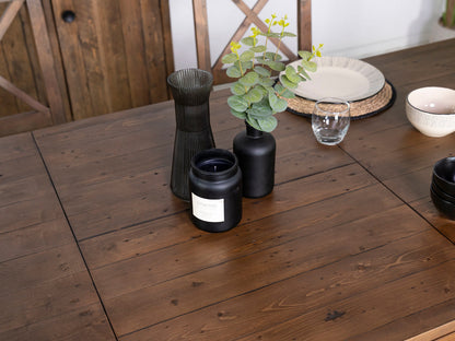 Table de salle à manger extensible Brooklyn à pieds croisés (180 cm - 240 cm) et chaises de salle à manger Brooklyn