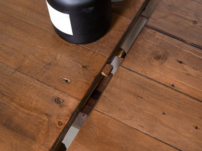 Table de salle à manger extensible Brooklyn à pieds croisés (180 cm - 240 cm) et chaises de salle à manger Bogart