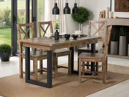 Table de salle à manger fixe Tulsa Dark 135 cm