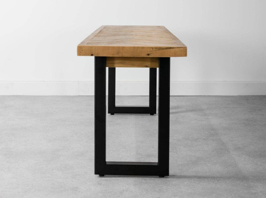 Table de salle à manger fixe Tulsa 135 cm et banc de salle à manger