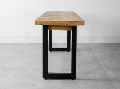 Table de salle à manger fixe Tulsa 135 cm et banc de salle à manger