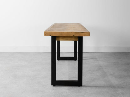 Table de salle à manger extensible Tulsa (180 cm - 240 cm) et banc de salle à manger